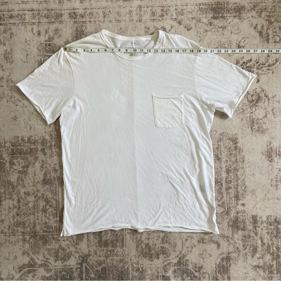 Rag & Bone Miles Cotton Lightweight White Short Sleeved Jersey T-Shirt Sz L - Picture 6 of 14